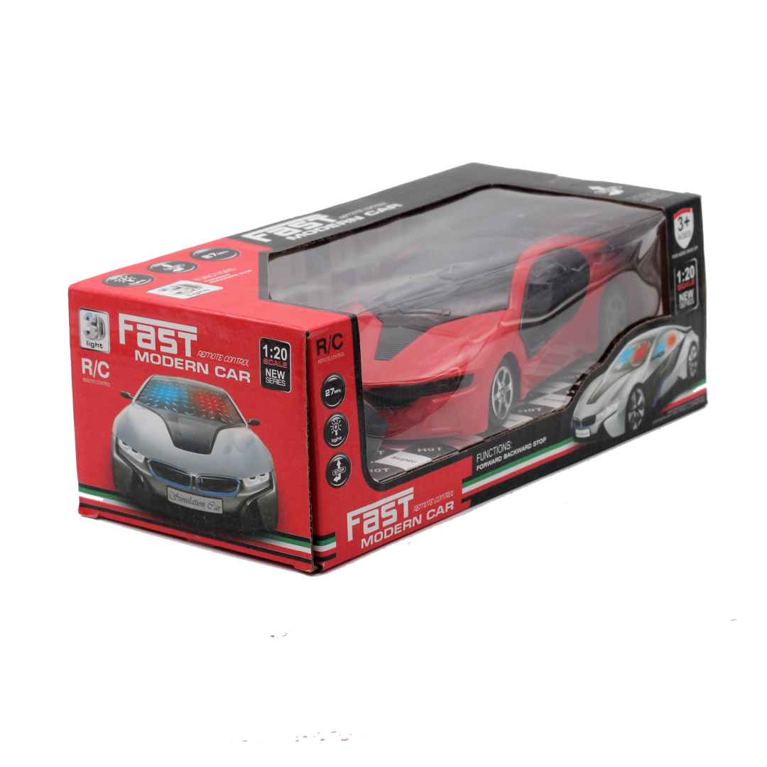 Remote Control Fast Modern Racing Car with 3D Light