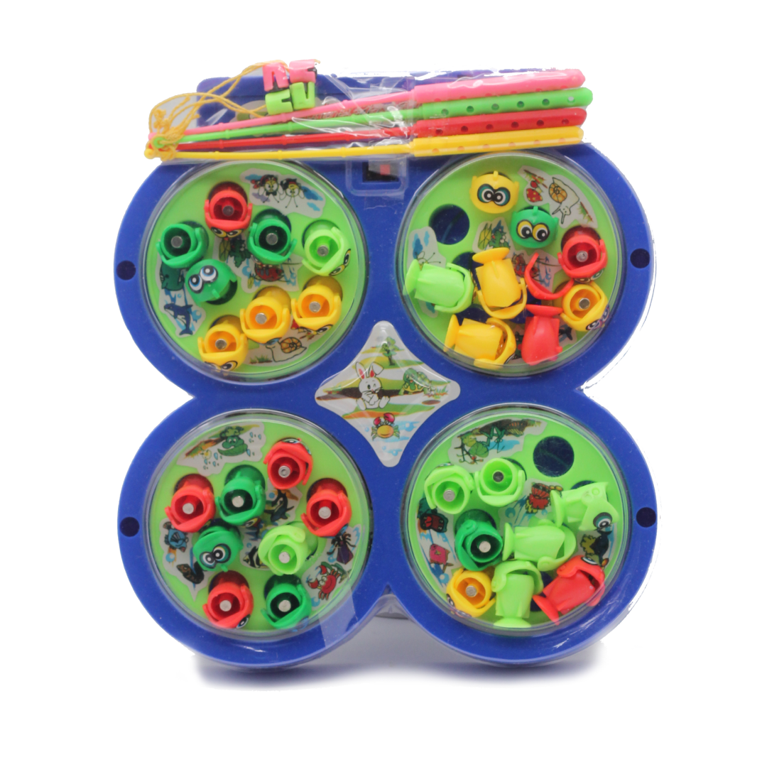 Fishing Game with Rotating Board Toy for Kids