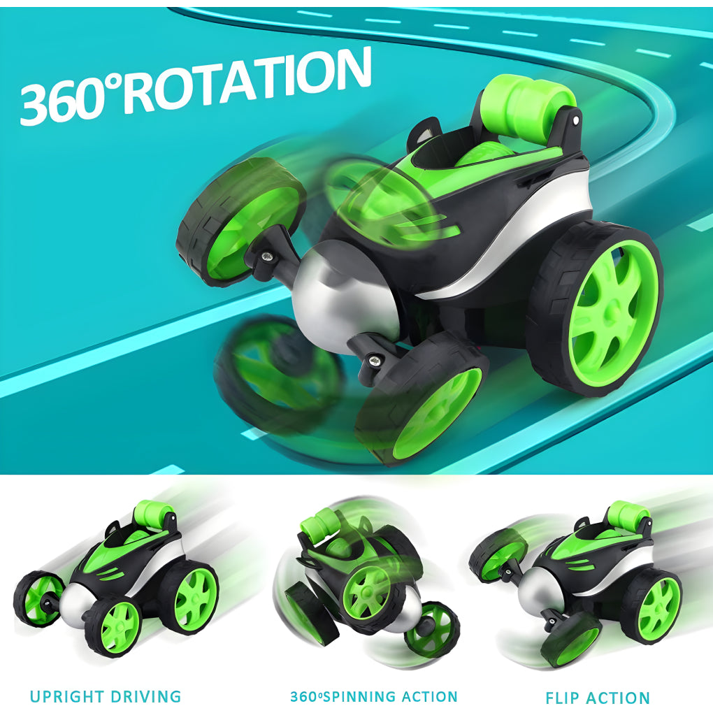 Stunt Car Remote Control Rechargeable Car 360 Degree Spinning Toy for Kids