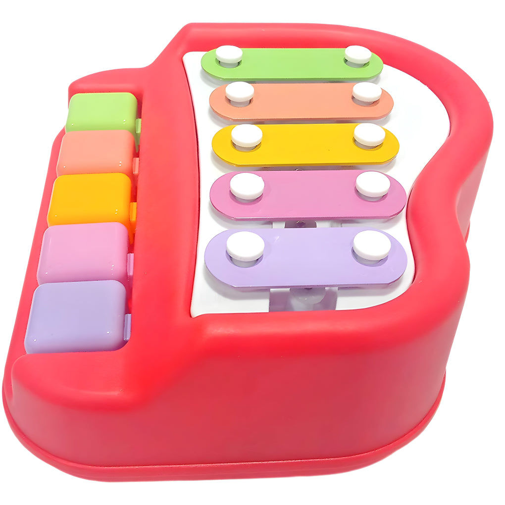 5 Colorful Keys Musical 2 in 1 Xylophone and Mini Piano Toys for 3-5 Year Old Boys Girls and Toddlers