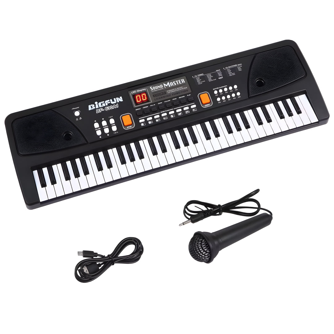 Piano Keyboard Recording Microphone with wire, Electronics Piano Keyboard Multi-Function Portable Piano Keyboard Musical Toy