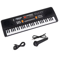 Piano Keyboard Recording Microphone with wire, Electronics Piano Keyboard Multi-Function Portable Piano Keyboard Musical Toy
