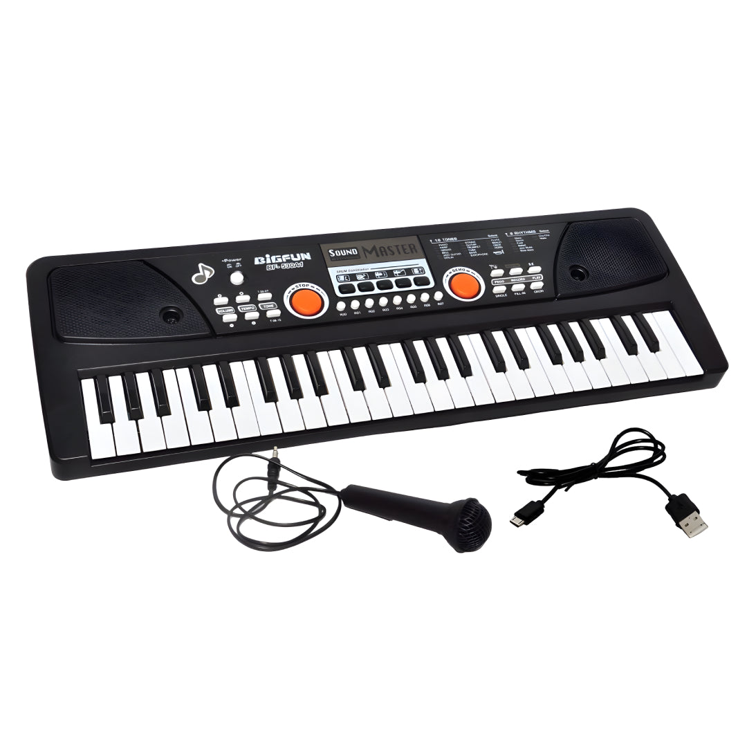 Piano Keyboard Recording Microphone with wire, Electronics Piano Keyboard Multi-Function Portable Piano Keyboard Musical Toy