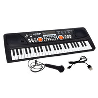 Piano Keyboard Recording Microphone with wire, Electronics Piano Keyboard Multi-Function Portable Piano Keyboard Musical Toy
