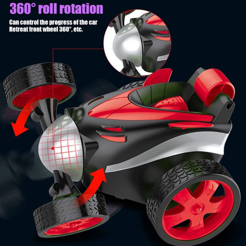 Stunt Car Remote Control Rechargeable Car 360 Degree Spinning Toy for Kids