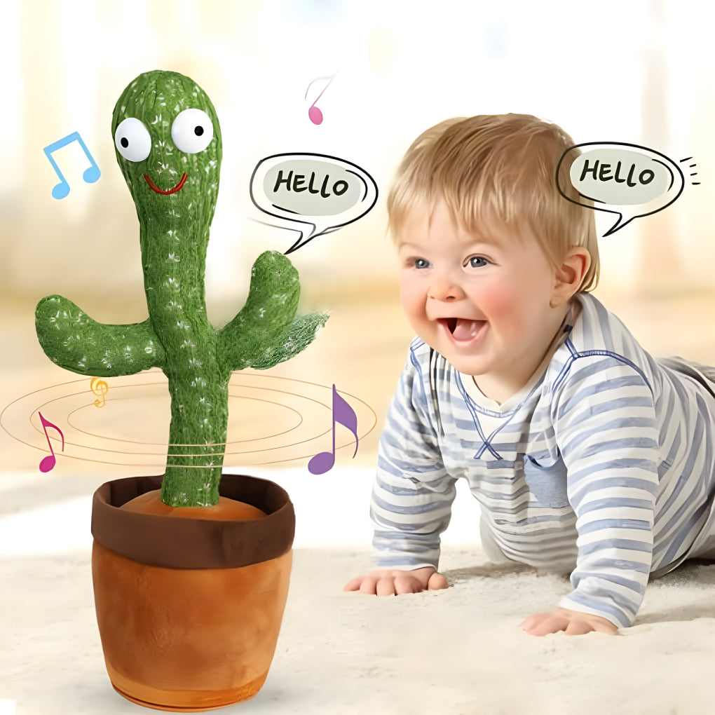 Cactus Talking Toy for Kids Dancing Cactus Toys Can Sing Wriggle & Singing Recording Repeat What You Say Funny Education Toys Playing Home Decor Items for Kids