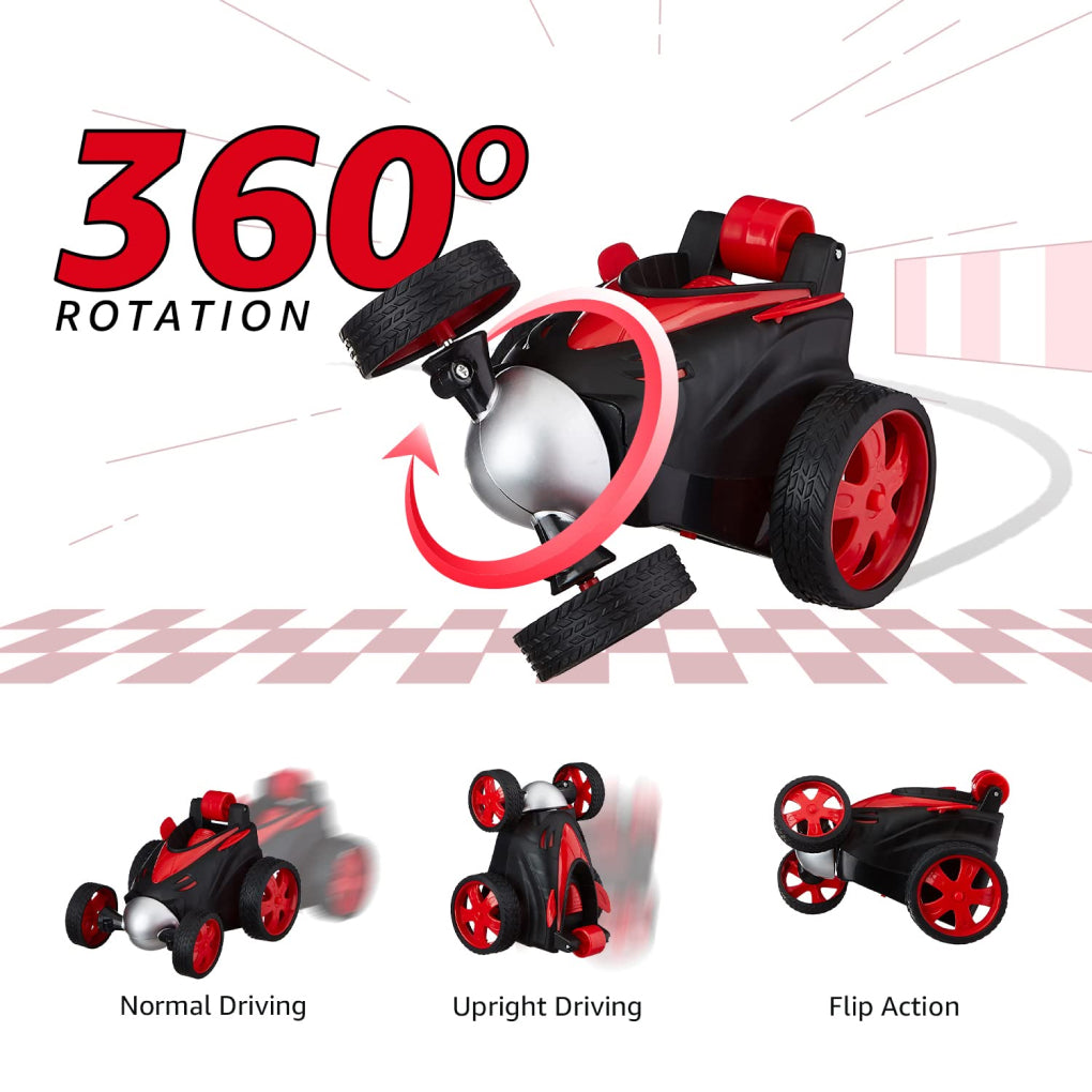 Stunt Car Remote Control Rechargeable Car 360 Degree Spinning Toy for Kids