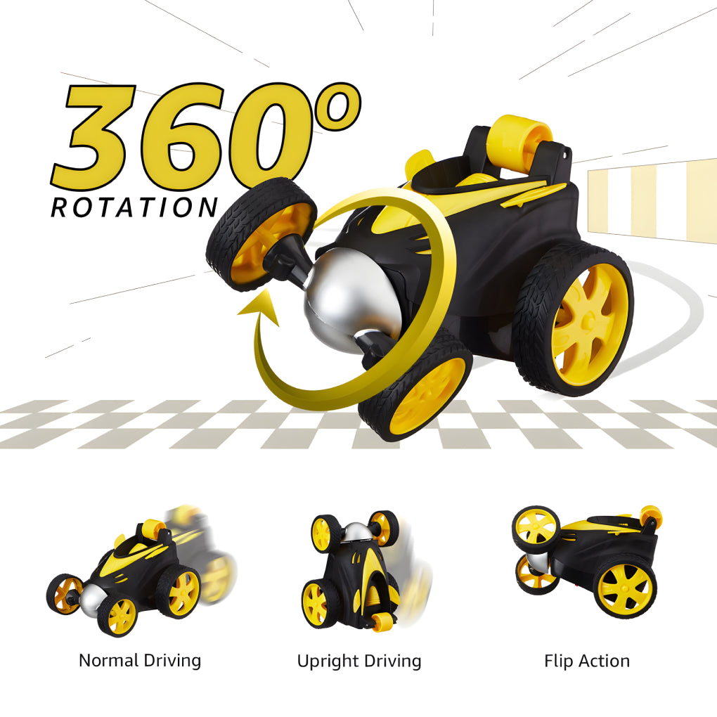 Stunt Car Remote Control Rechargeable Car 360 Degree Spinning Toy for Kids