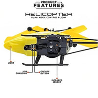 Exceed Helicopter Remote Control and Hand Sensor Charging Helicopter Toys with 3D Light Toys for Kids
