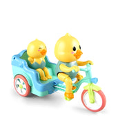 Funny Duck Auto Rickshaw Tricycle Toy with Light & Music Toy for Kids
