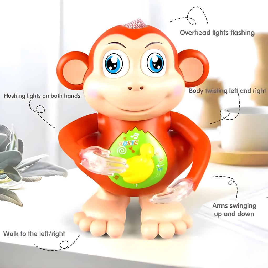 Hero Dancing Monkey Toy | Swinging and Dancing Musical Toy with Light and Music for Babies, Kids & Toddlers | Funny Cartoon Monkey for 1+ Years