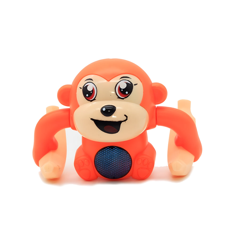 Monkey Musical Toy for Kids Baby Spinning Rolling Doll Tumble Toy with Voice Control Musical Light and Sound Effects with Sensor Toy for Kids
