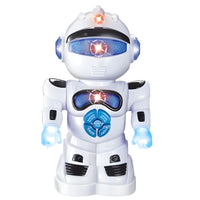 Learning Naughty Dancing Robot Toy for Kids, with Vehicle, Lights & 3D Flashing Music | Intelligent Educational Machine | Battery Operated 360 Degree Smart Robo for Up to 3-4 Years
