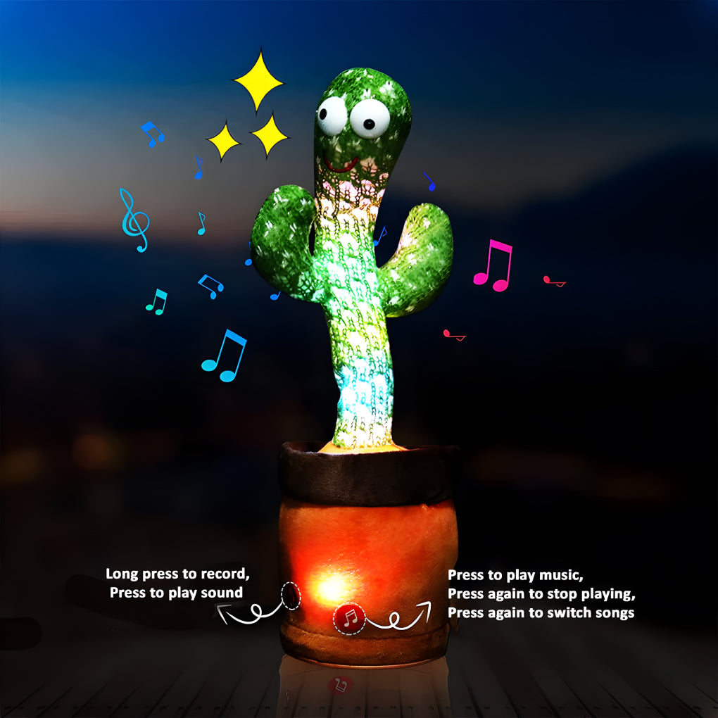 Cactus Talking Toy for Kids Dancing Cactus Toys Can Sing Wriggle & Singing Recording Repeat What You Say Funny Education Toys Playing Home Decor Items for Kids