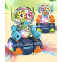 360 Degree Moving, Dancing Robot with Musical Sounds & 3D Flashing Lights | Fun Real Action Toy for Kids, Toddlers
