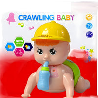 Crawling Baby Toy with Music and Flashing 3D Light Sound Musical Toy Toddler Baby, Kids Running and Weeping Baby Crawling Attractive Naughty Toy for Kids
