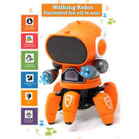 Bot Robot Octopus Style with Colorful Lights and Music | Move All Direction, Dancing Robot Toy for Kids, Toddler, Boys, Girls 3+ Year and Up
