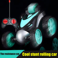 Stunt Car Remote Control Rechargeable Car 360 Degree Spinning Toy for Kids
