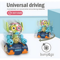 360 Degree Moving, Dancing Robot with Musical Sounds & 3D Flashing Lights | Fun Real Action Toy for Kids, Toddlers
