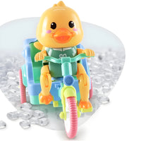 Funny Duck Auto Rickshaw Tricycle Toy with Light & Music Toy for Kids
