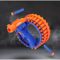 Electric Automatic Soft Foam Bullet Blaster Gun Toy | Rechargeable 28 Burst EVA Soft Bullet Wrist Blasting Bracelet Auto Soft Bullet Gun, Target Shooting Battle Fight Game for Kids
