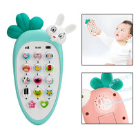 Mobile Phone Toys for Kids Smart Phone Cordless Feature Rabbit Mobile Musical Sound Toys with Smart Light Battery Operated Birthday Gifts for Kids Girls Boys
