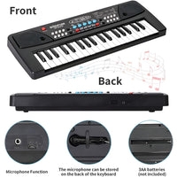 Piano Keyboard Recording Microphone with wire, Electronics Piano Keyboard Multi-Function Portable Piano Keyboard Musical Toy
