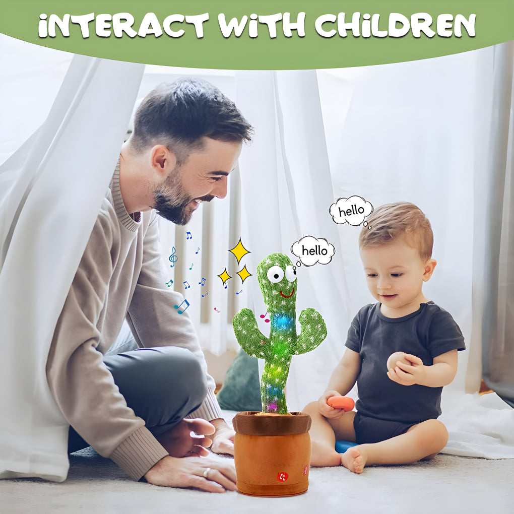 Cactus Talking Toy for Kids Dancing Cactus Toys Can Sing Wriggle & Singing Recording Repeat What You Say Funny Education Toys Playing Home Decor Items for Kids