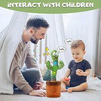 Cactus Talking Toy for Kids Dancing Cactus Toys Can Sing Wriggle & Singing Recording Repeat What You Say Funny Education Toys Playing Home Decor Items for Kids
