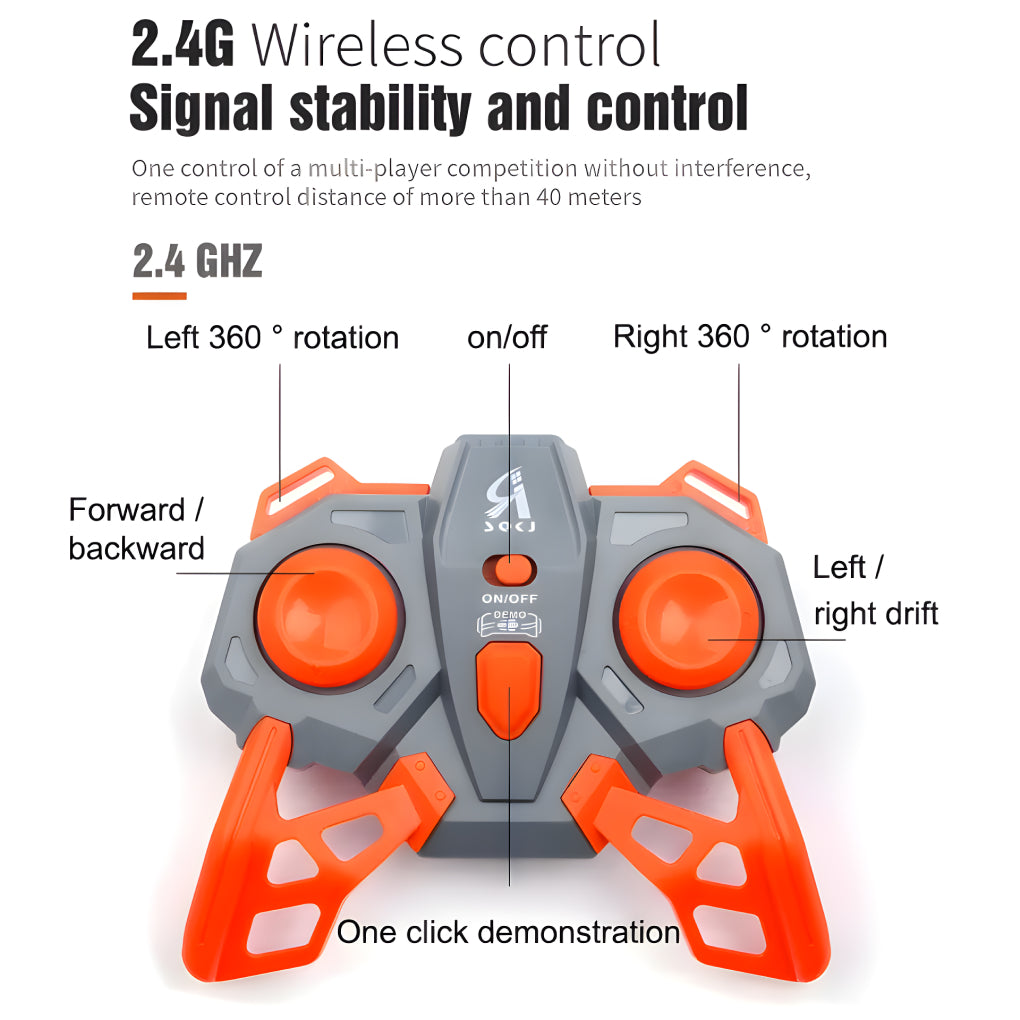 Remote Control Car 2.4Ghz Drift Stunt Car High Speed Climbing Double Sided 360 Degree Rotating Led Headlight Stunt Car 4Wd Rock Crawler Drift Cars Toy For Kids