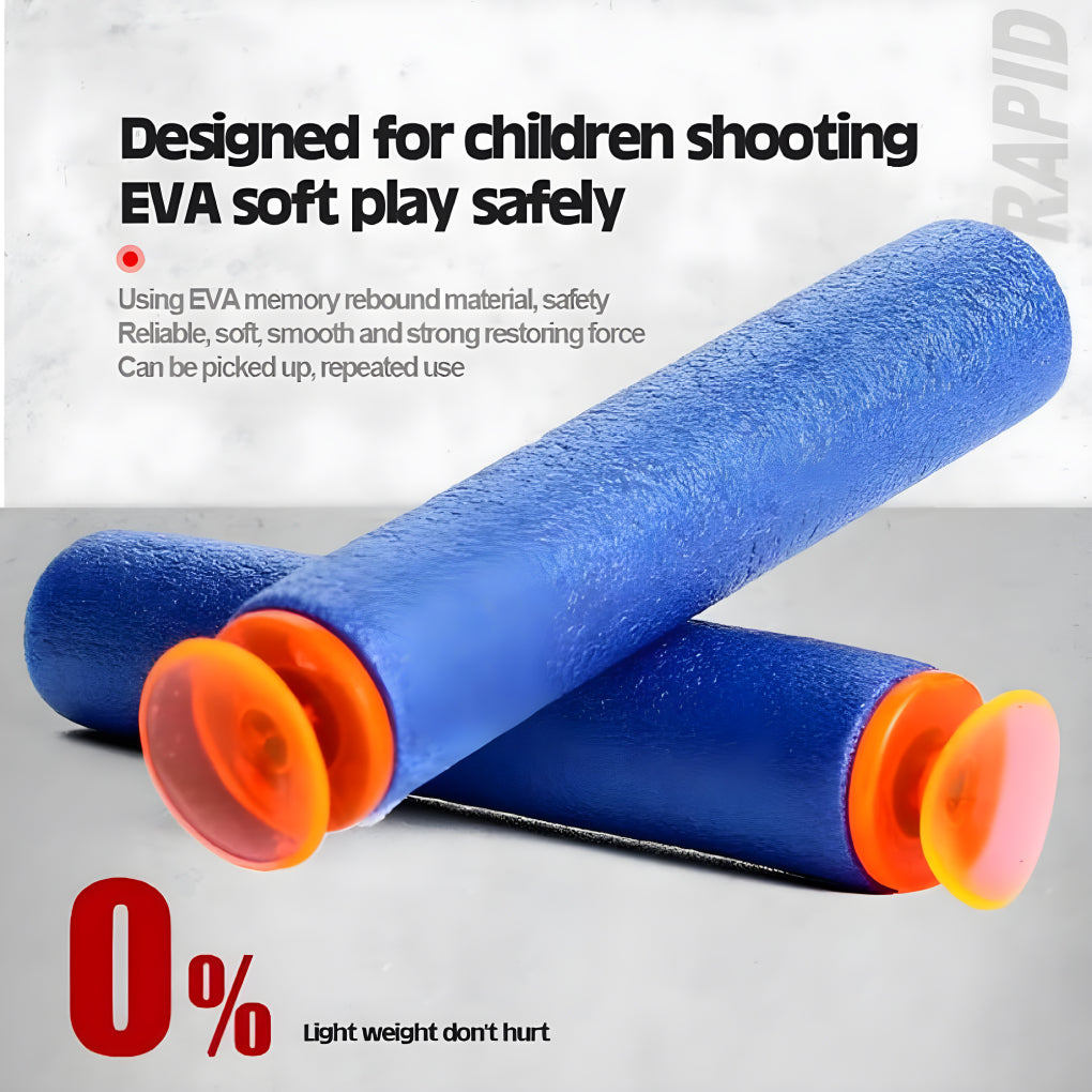 Electric Automatic Soft Foam Bullet Blaster Gun Toy | Rechargeable 28 Burst EVA Soft Bullet Wrist Blasting Bracelet Auto Soft Bullet Gun, Target Shooting Battle Fight Game for Kids