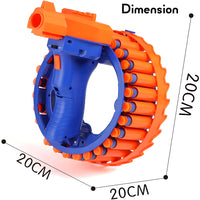 Electric Automatic Soft Foam Bullet Blaster Gun Toy | Rechargeable 28 Burst EVA Soft Bullet Wrist Blasting Bracelet Auto Soft Bullet Gun, Target Shooting Battle Fight Game for Kids
