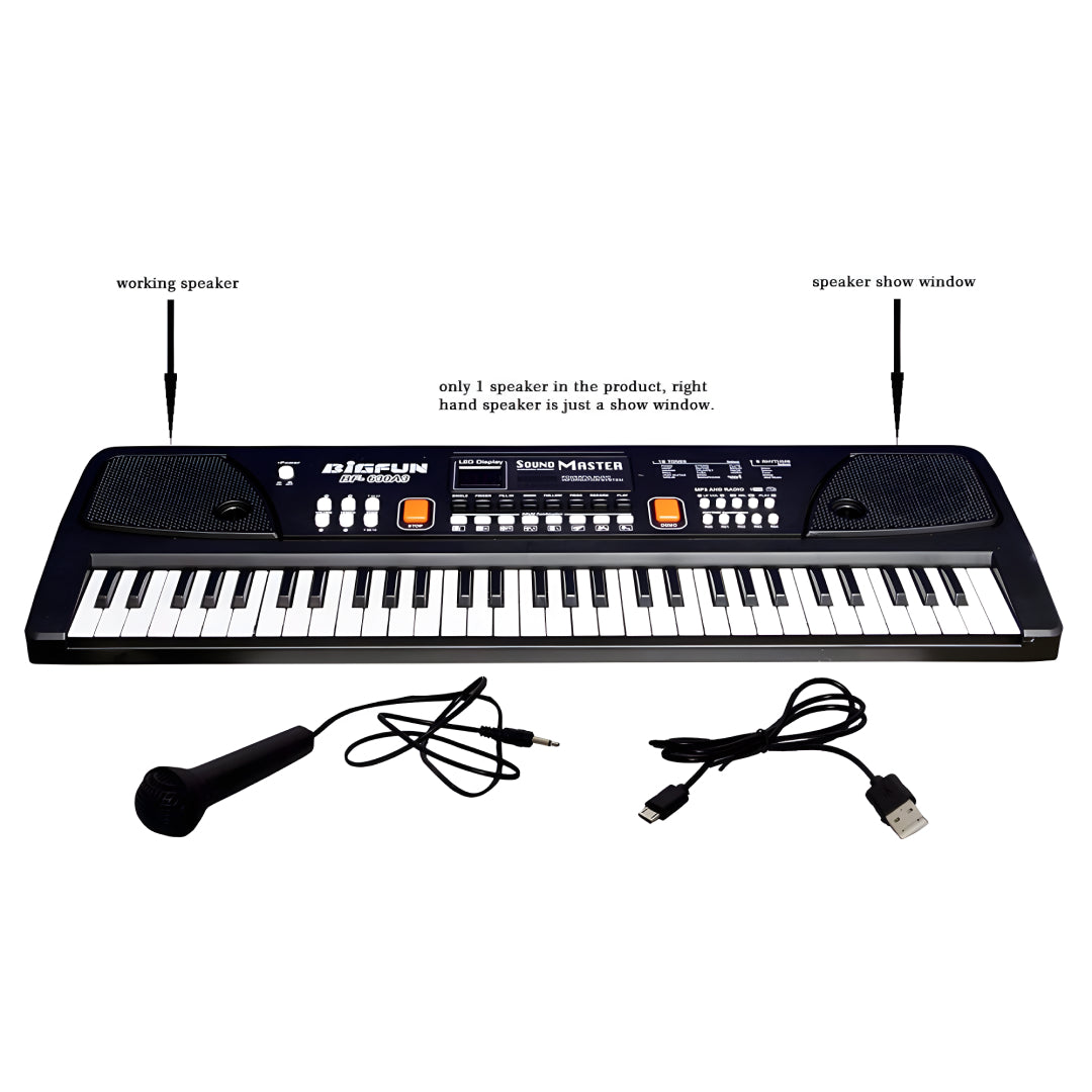 Piano Keyboard Recording Microphone with wire, Electronics Piano Keyboard Multi-Function Portable Piano Keyboard Musical Toy