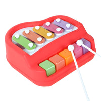 5 Colorful Keys Musical 2 in 1 Xylophone and Mini Piano Toys for 3-5 Year Old Boys Girls and Toddlers
